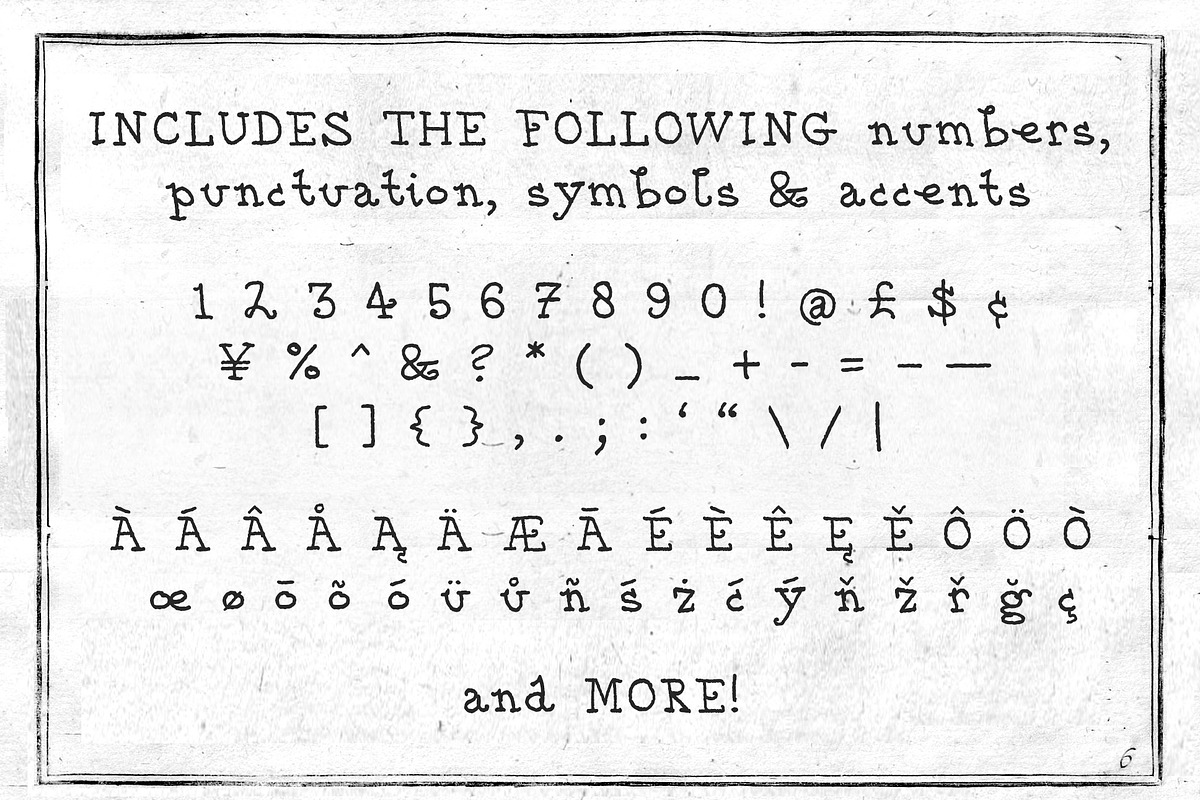 Bookplate — A hand drawn font preview 3