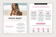 Influencer Media Press Kit, a Resume Template by thebrandcove (Thumbnail 3 of 10)