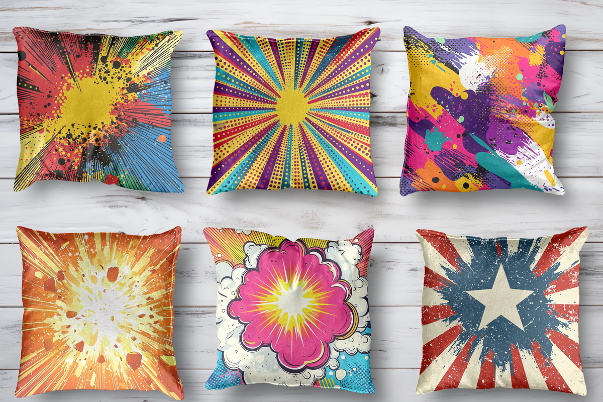 Comic Style Pop Art Background, a Background Graphic by LA Design (Photo 6 of 10)