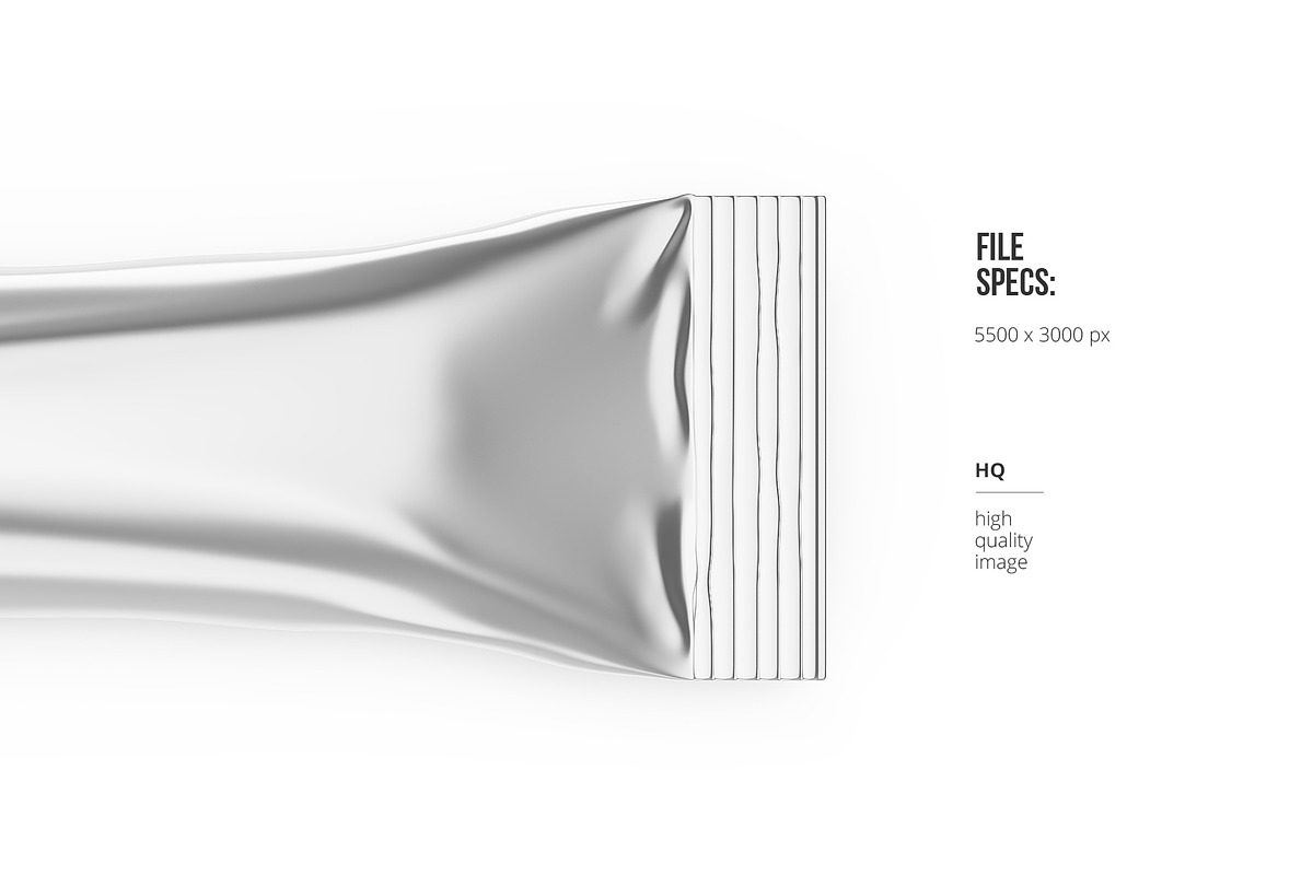 Thin Stick Sachet, a Packaging Mockup by easymock (Photo 2 of 6)