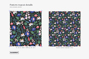 Modern Botanical Pattern and Plants, a Pattern Graphic by likorbut (Thumbnail 3 of 15)