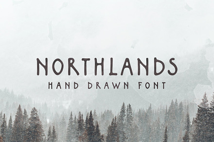 Northlands | Hand Drawn Font, a Sans Serif Font by MoonLake