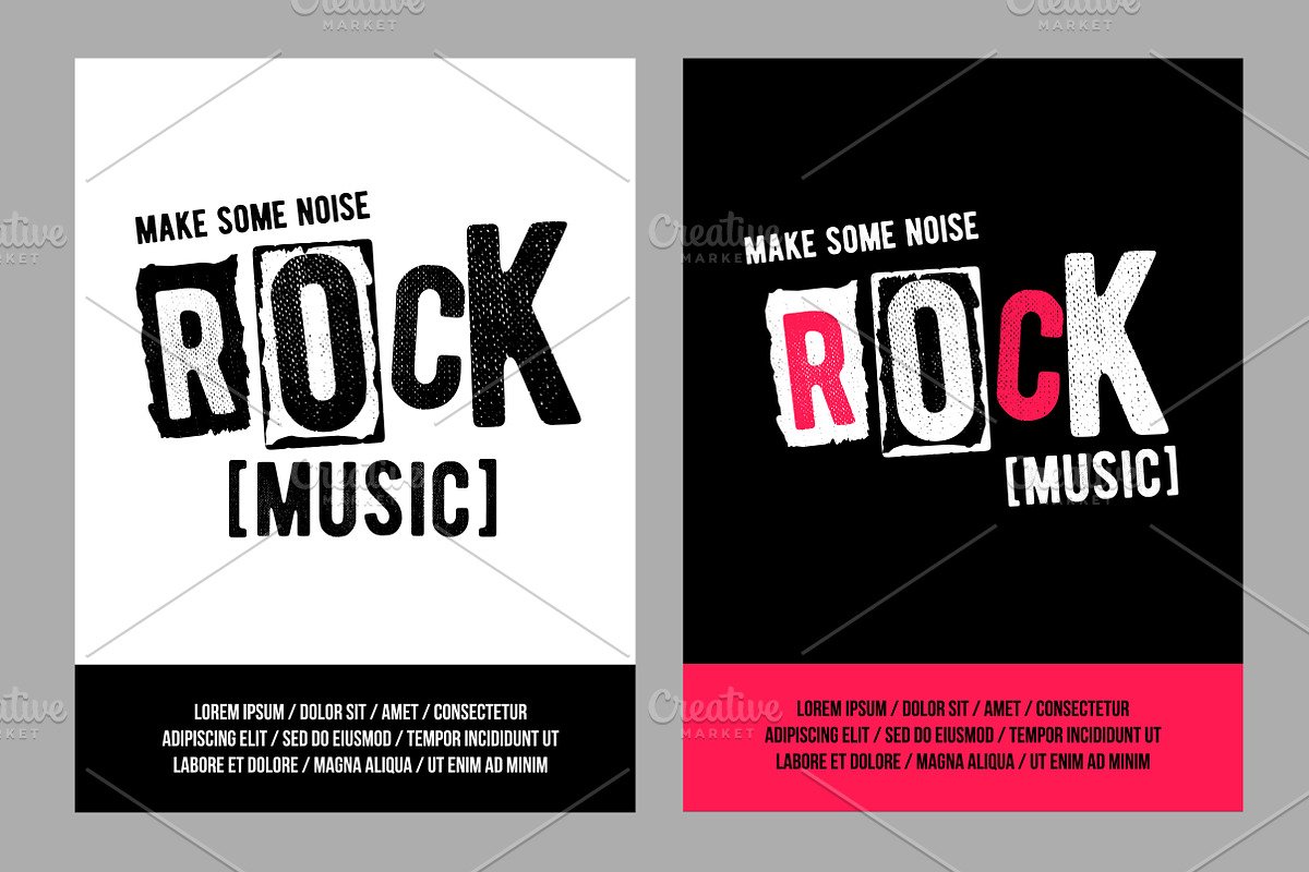 Rock music festival flyer, a Flyer Template by Alejik