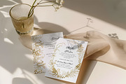 Gilded Petals Gold Foliage, an Illustration by SunnyAfternoons (Thumbnail 2 of 13)