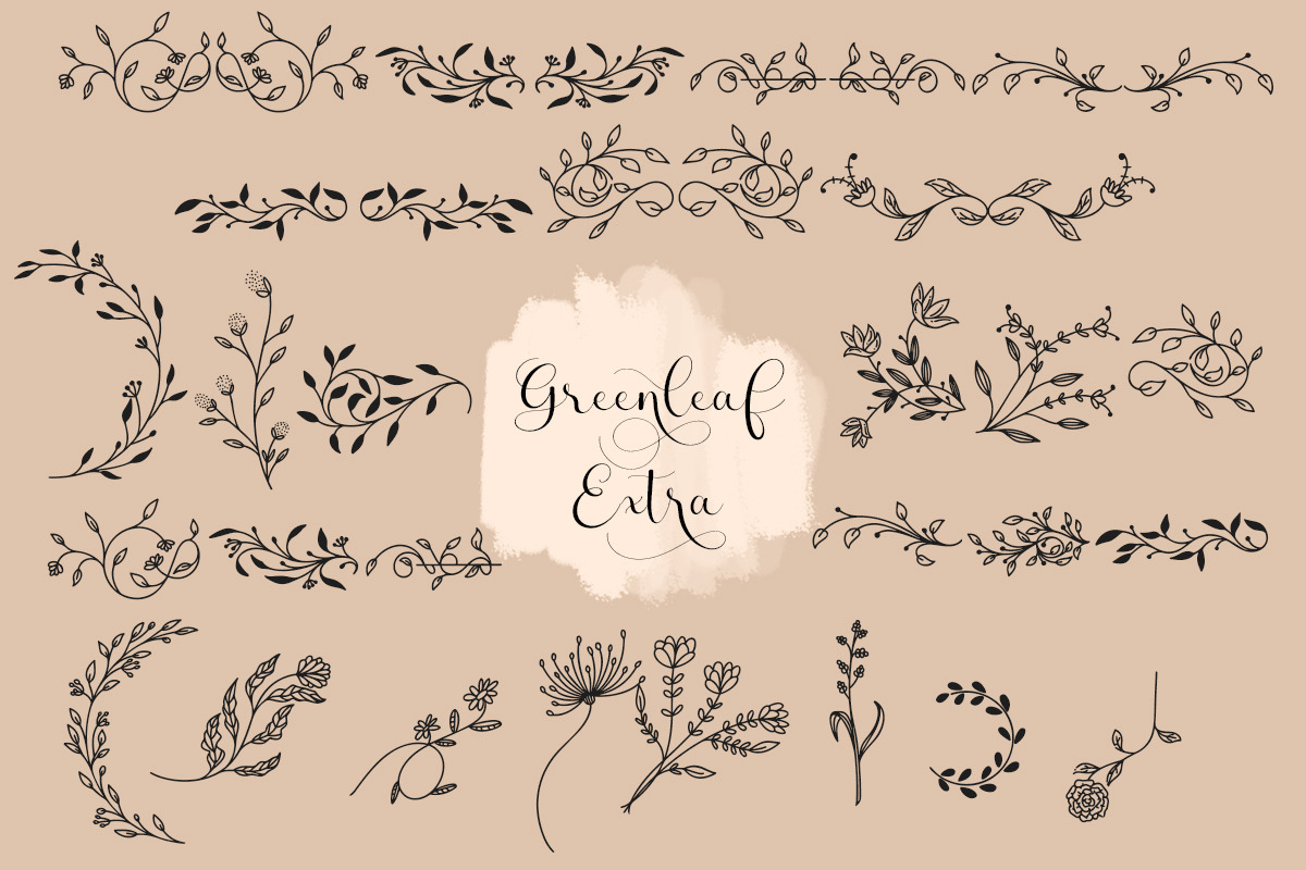 Greenleaf font duo, a Script Font by Barra & Beryl Co. (Photo 4 of 10)