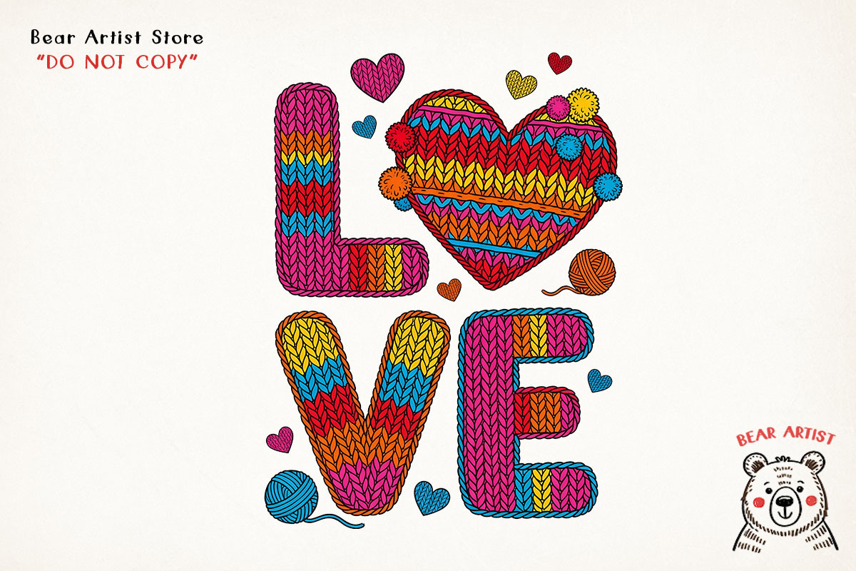 Valentine Crochet Coffee Sublimation, an Illustration by GlitterCraft (Photo 3 of 41)