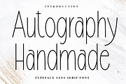 Autography Handmade, a Sans Serif Font by FreshTypeINK (Thumbnail 1 of 7)