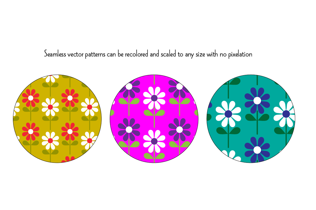 Seamless Vintage Patterns, a Pattern Graphic by Melissa Held Designs (Photo 6 of 6)