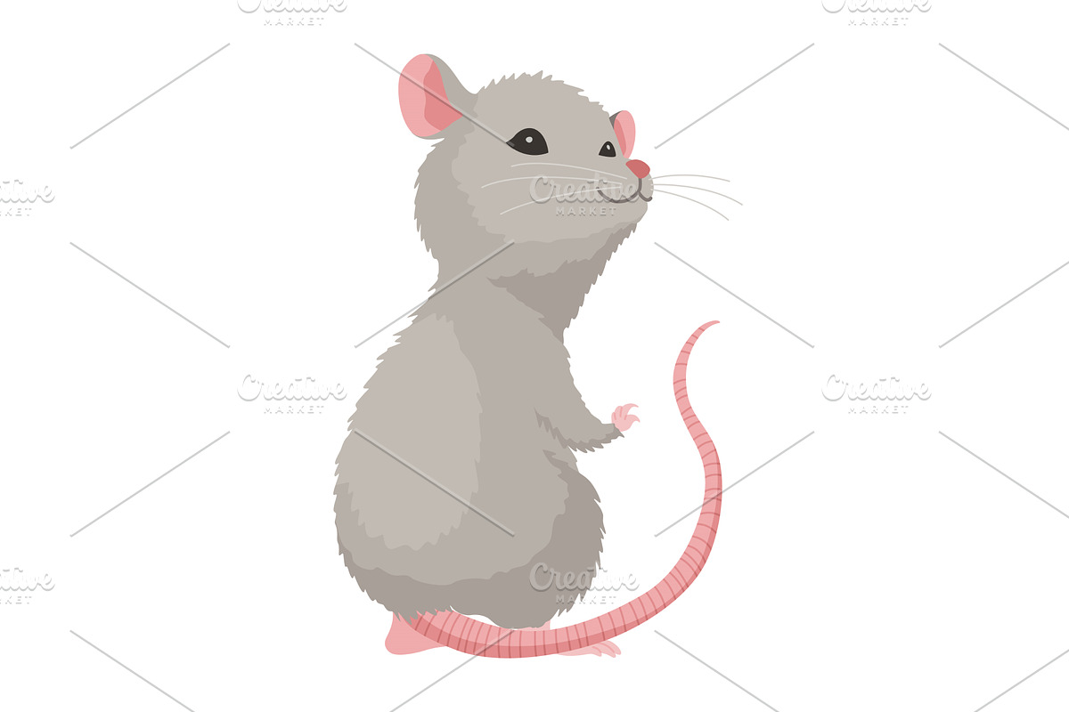 A delightful cute cartoon mice, an Object Illustration by the8monkey