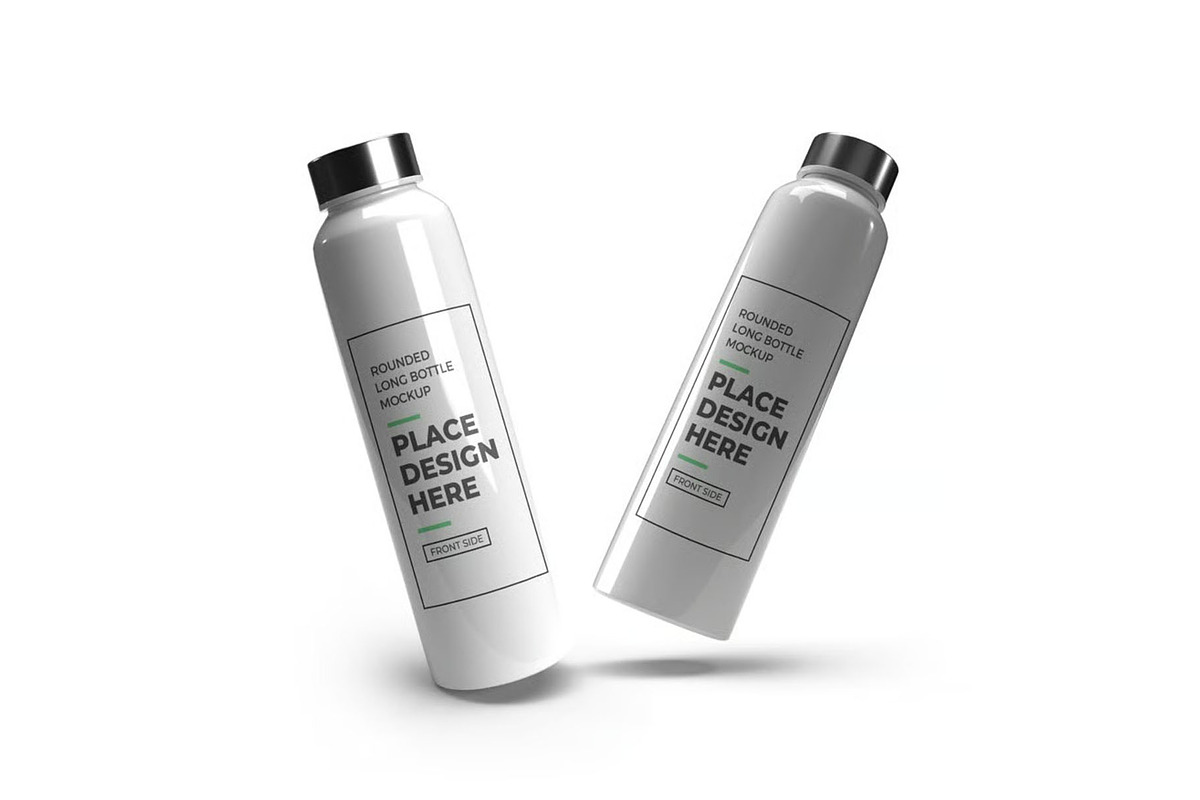 Long Bottle Tumbler Mockup Template, a Household Mockup by DesignRushMarket (Photo 7 of 11)