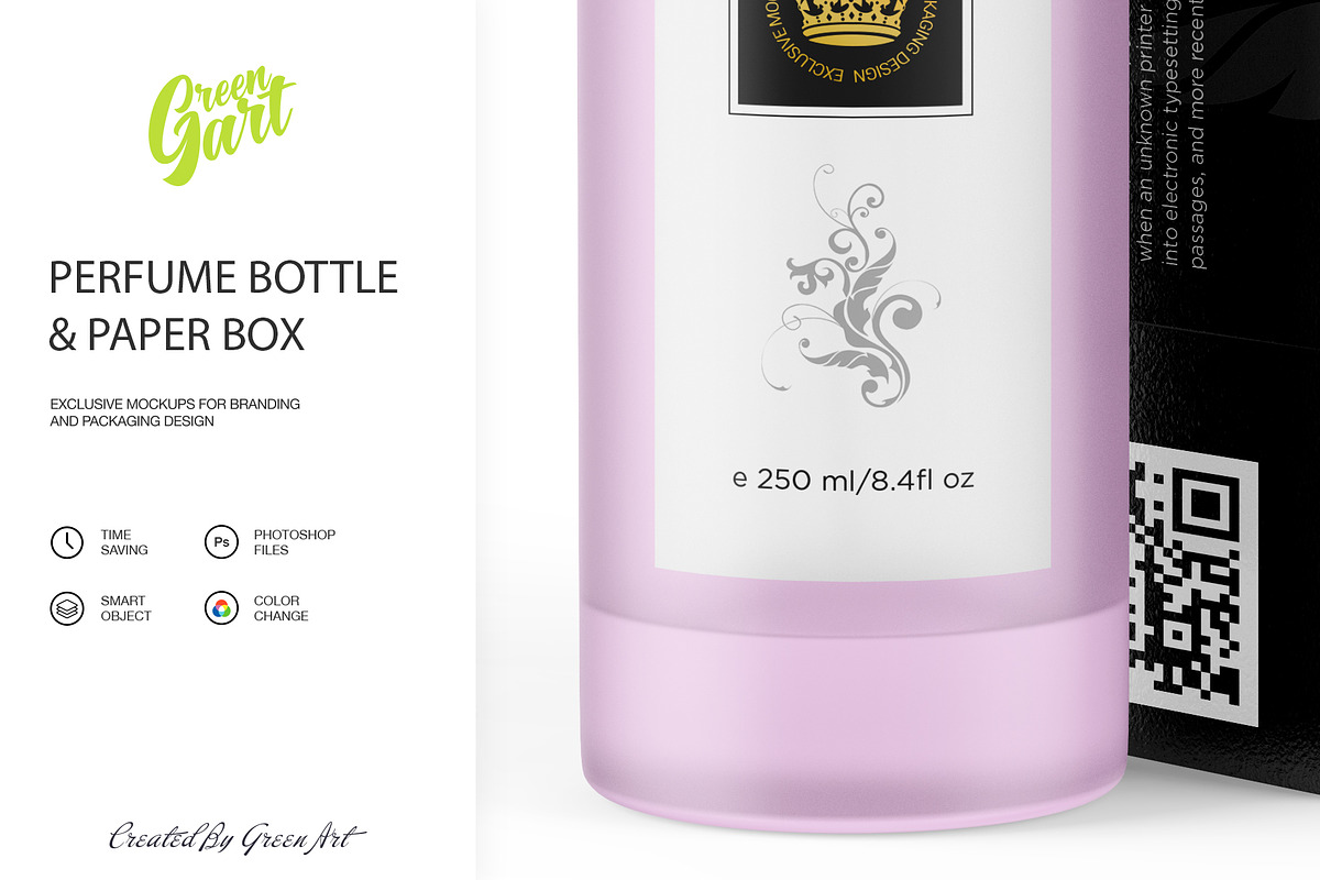 Perfume Bottle & Paper Box Mockup, a Product Mockup by Green Art (Photo 7 of 7)