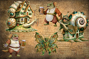 A cool set of fantasy monsters., a Decorative Illustration by Designs by Helen Trupak (Thumbnail 4 of 5)