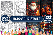 Happy Christmas Coloring Book, an Animal Illustration by Design Home (Thumbnail 1 of 3)