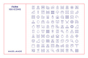 Farm Line Icons