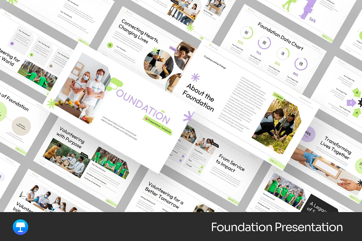 Foundation Non Profit Keynote, a Presentation Template by Fit-tee (Photo 1 of 2)
