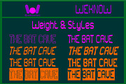 The Bat Cave font, a Font by weknow (Thumbnail 7 of 8)