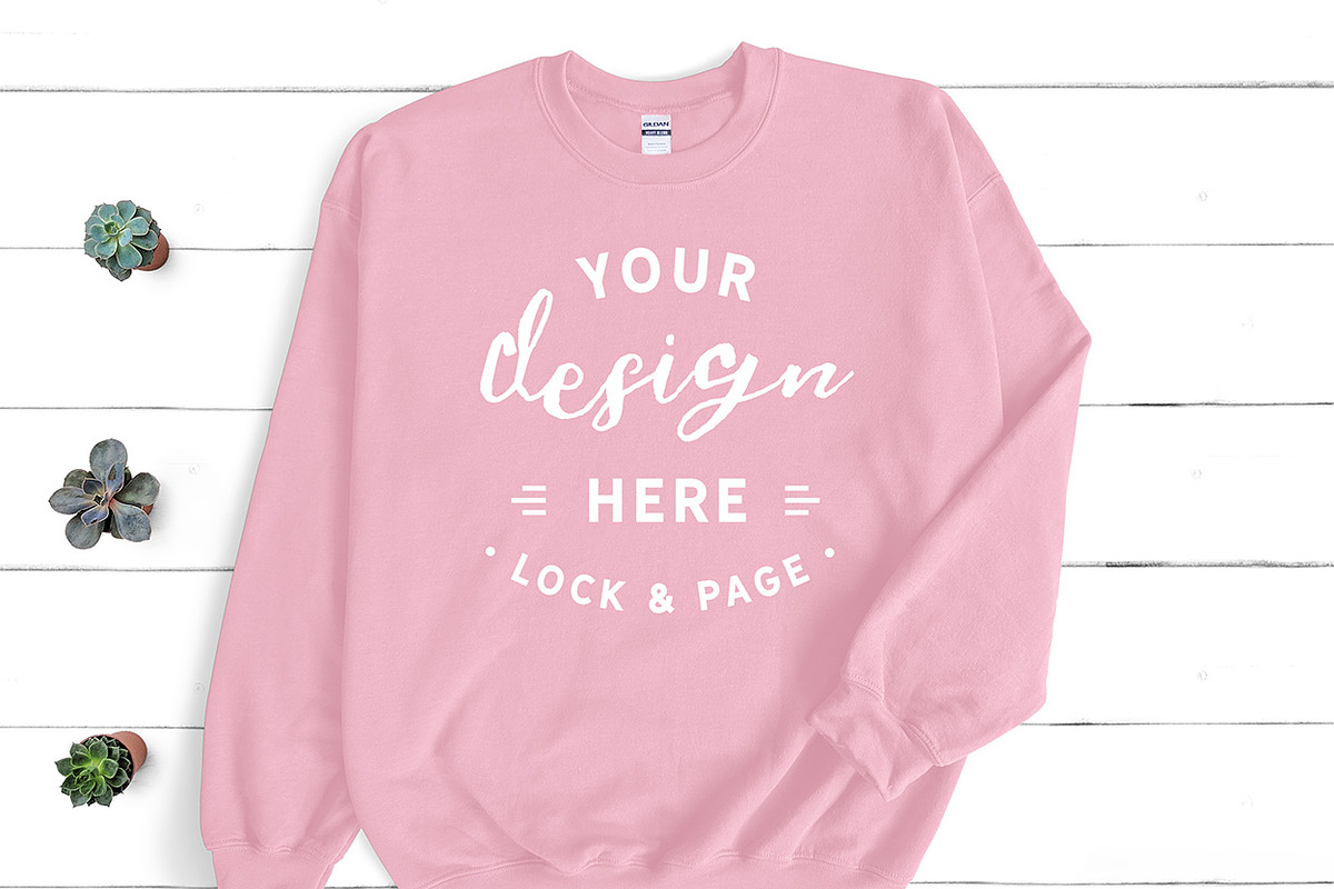 Gildan 18000 Sweatshirt Mega Bundle, a Hoody Mockup by lock and page (Photo 2 of 7)