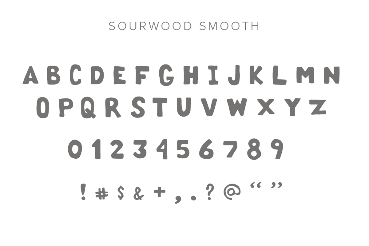 Sourwood: woodcut font family preview 8