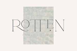Rotten - Modern & Elegant Serif Font, a Serif Font by Pen Culture