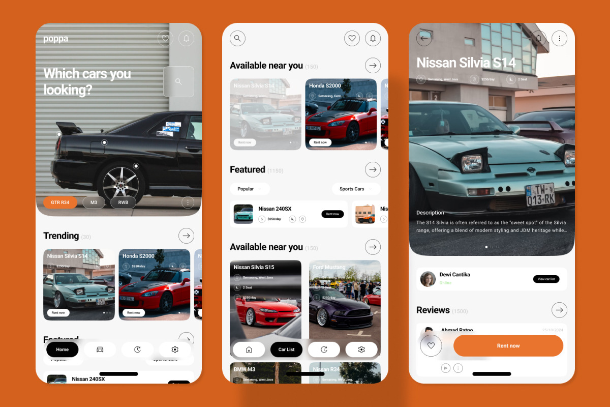 Poppa - Car Rent App, an App Template by twinstd (Photo 5 of 5)