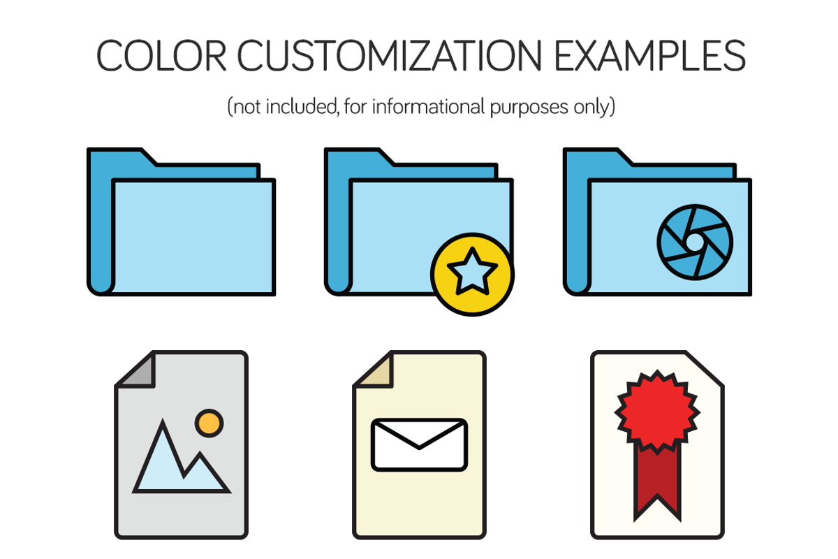Files and Folders Line Icon Set, a Solid Icon by Iconify (Photo 3 of 3)