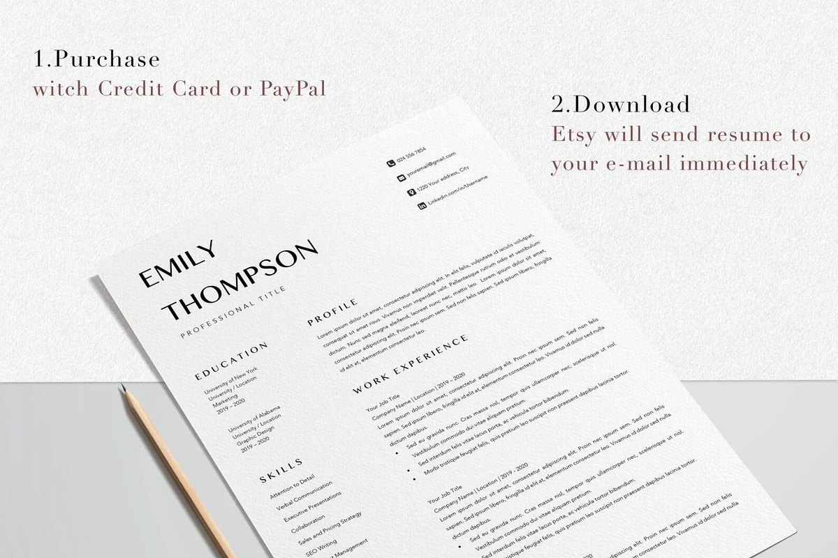 Resume Template Professional, a Resume Template by LucaTheme (Photo 9 of 10)