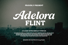 Adelora Flint – Retro Display Font