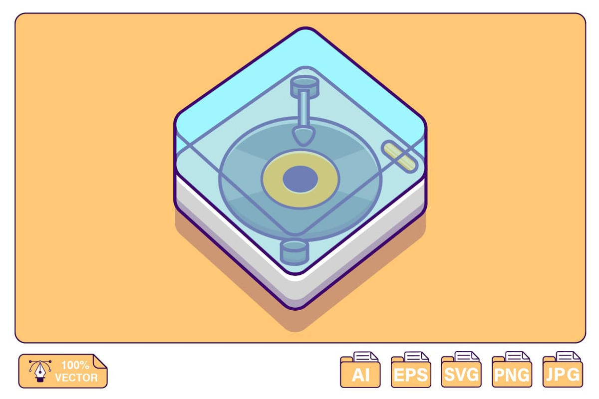 Music Player Cartoon Vector, a Technology Illustration by Artstorystudio (Photo 1 of 3)