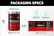 2lb Whey Protein Jar Mockup B2-Pro, a Packaging Mockup by Design Warlord (Thumbnail 13 of 16)