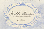 Doll House - Handwritten Font, a Script Font by Mneme (Thumbnail 1 of 8)