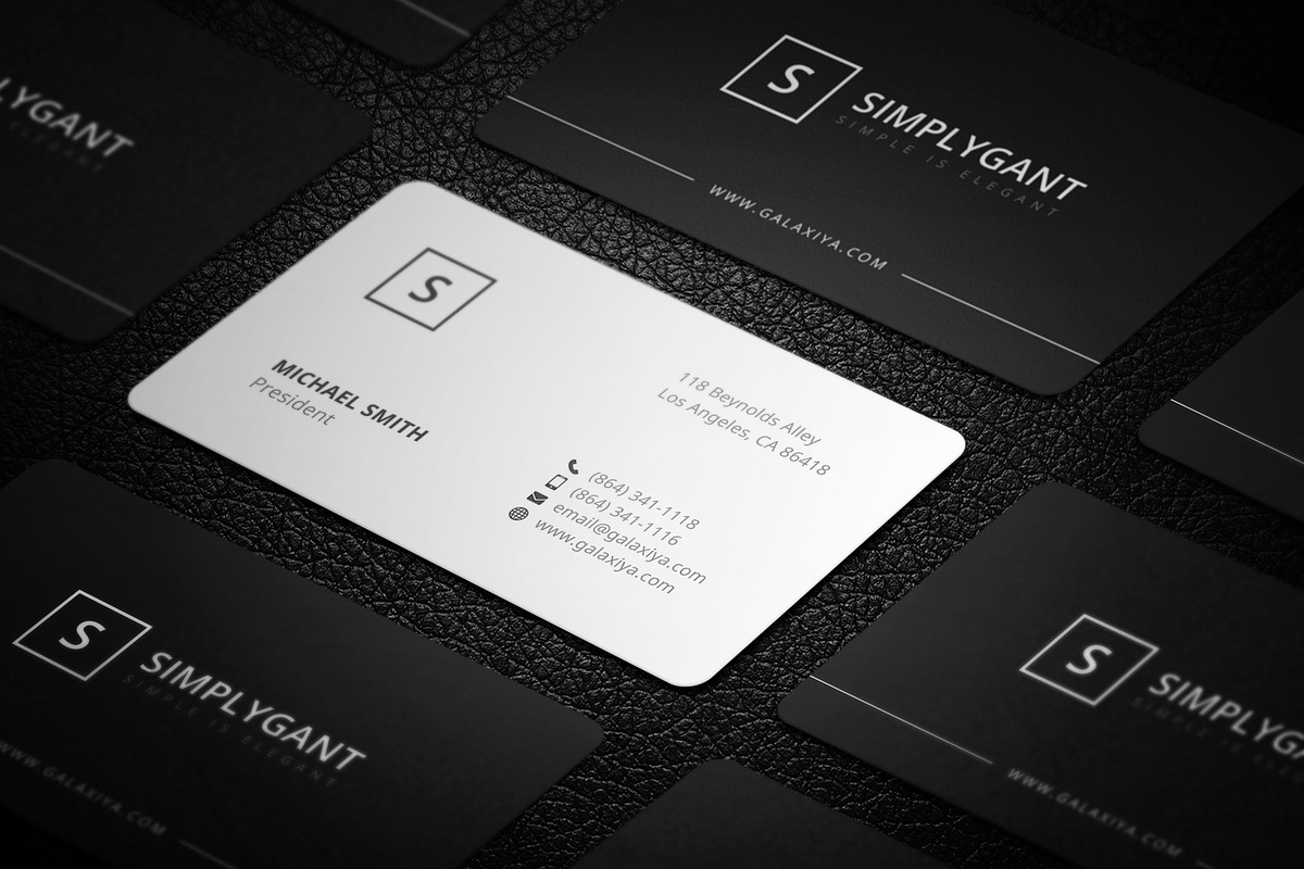Modern Professional Business Cards, a Stationery Template by Galaxiya (Photo 17 of 17)
