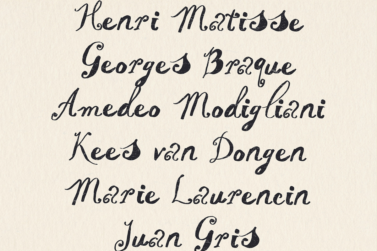 Artist Handwriting & Paper Cut Font, a Handwritten Font by Laras Wonderland (Photo 10 of 11)