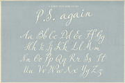 P.S. Again - Handwritten Script, a Script Font by Mneme (Thumbnail 4 of 8)
