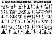 Yoga Meditation Silhouette Vector Bu, an Illustration by Artivon (Thumbnail 1 of 40)