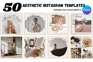 Aesthetic Instagram Template, a Templates & Theme by EffahArt