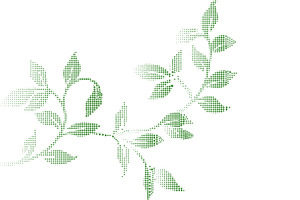 Dotted Botanical Leaf Branch