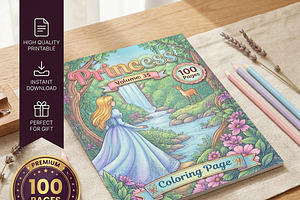 Magical Princess Coloring Book Vol35