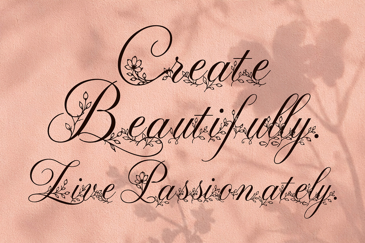 Alverose - Secret Garden Script, a Script Font by HypeWorksCo (Photo 6 of 17)