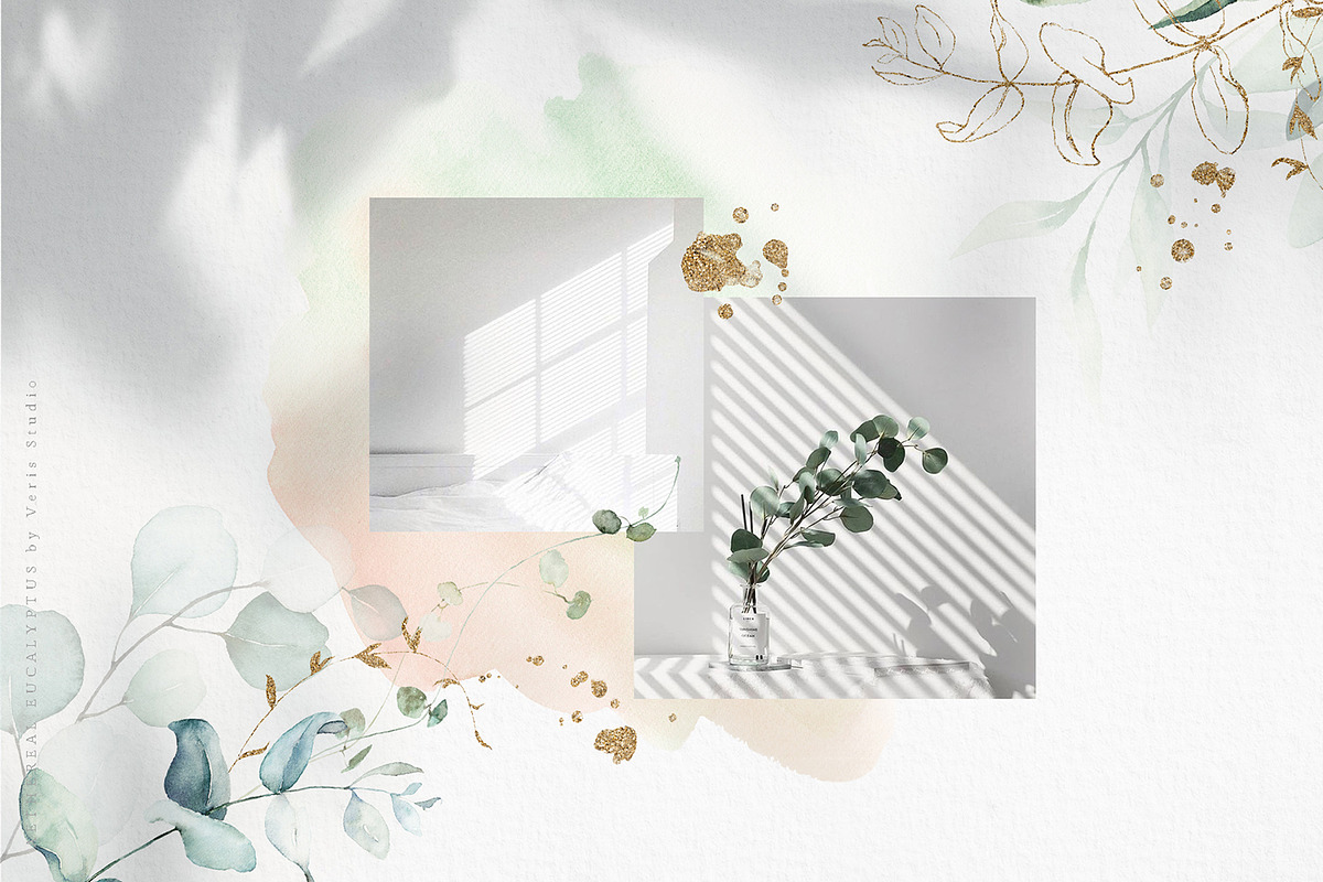 Watercolor Eucalyptus Green Floral, a Decorative Illustration by Veris Studio (Photo 6 of 25)