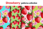 Strawberry watercolor patterns set, a Pattern Graphic by LoveDesignShop (Thumbnail 1 of 2)