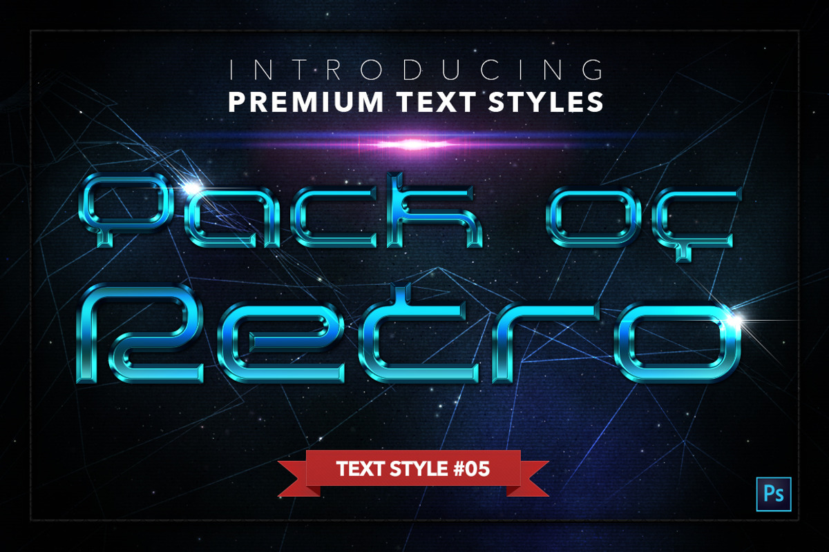 Retro #2 - 17 Text Styles, a Layer Style Add-On by Jonas Stensgaard (Photo 6 of 20)