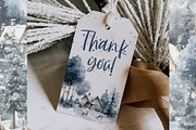 Winter Forest Christmas Clipart, an Illustration by BigCakeBee (Thumbnail 4 of 4)