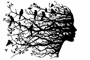 Nature Face Vector Collection, an Illustration by BIPLOB EXPERT (Thumbnail 5 of 9)
