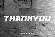 Broka - Sport Font, a Sans Serif Font by Vroz Studio (Thumbnail 7 of 7)