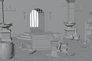 Medieval Tomb 3D Scene, a Scene 3D Model by Dudukbersama (Thumbnail 2 of 3)