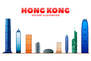 Hong Kong skyline., a Work Illustration by Sky and glass (Thumbnail 5 of 5)