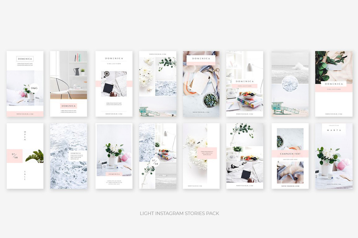 Clean Instagram Stories Bundle, a Social Media Template by Swiss_cube (Photo 2 of 10)