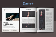 Canva Project Proposal, a Brochure Template by DesignByStore (Thumbnail 1 of 6)