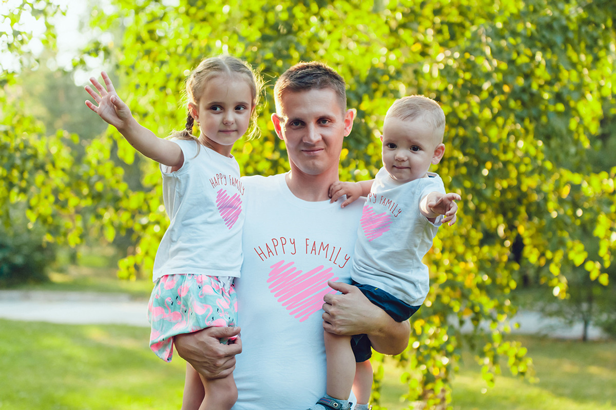 Happy Family T-Shirt Mock-Up, a Shirt Mockup by Freeman Studio (Photo 7 of 13)