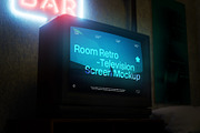 Room Retro Television Screen Mockup, an Advertising Mockup by herutage (Thumbnail 3 of 5)